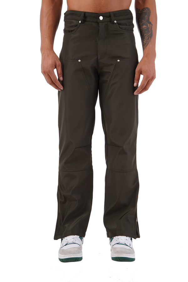 Dark Green Cargo Trousers