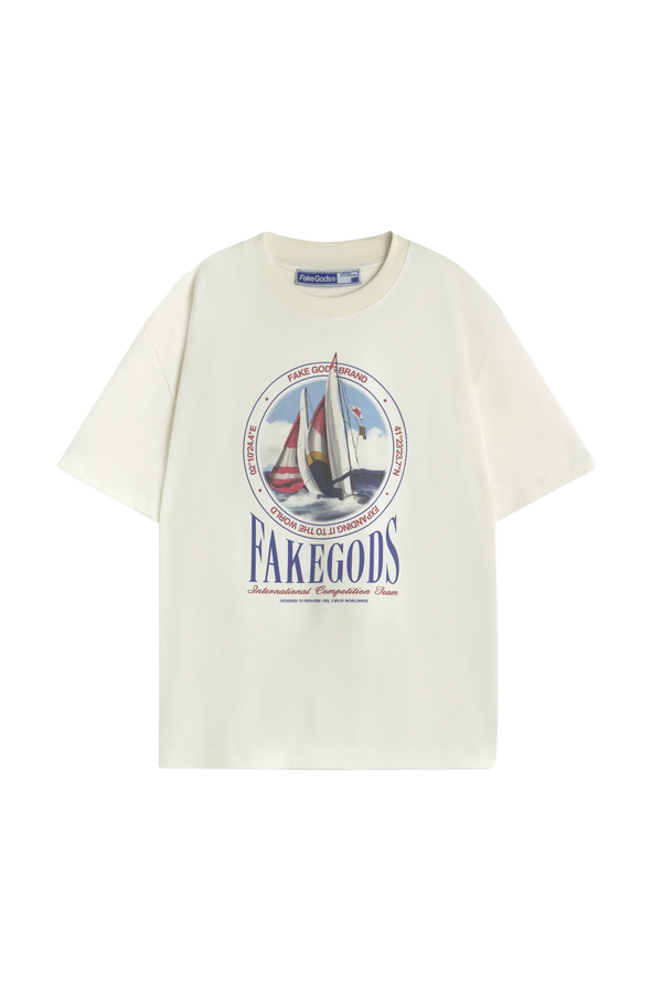 REGATTA RACE TEE CREAM