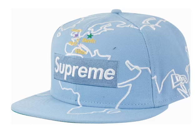 Supreme Worldwide Box Logo New Era Hat