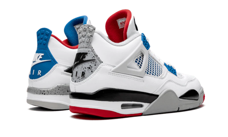 Jordan 4 Retro Military Blue-Fire Red