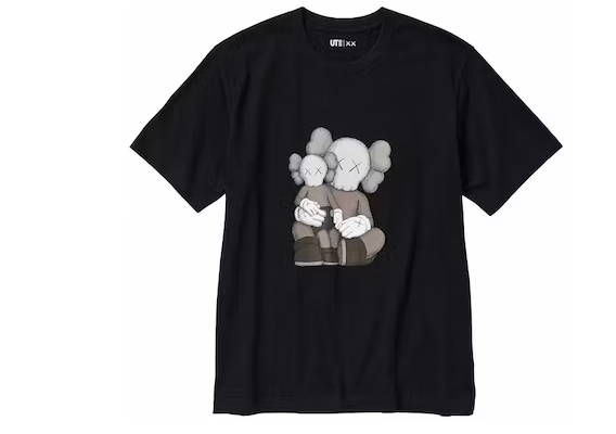 KAWS X Uniqlo UT Short Sleeve Graphic T-Shirt Black