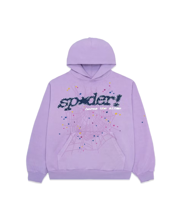 Sp5der Acai Hoodie Purple